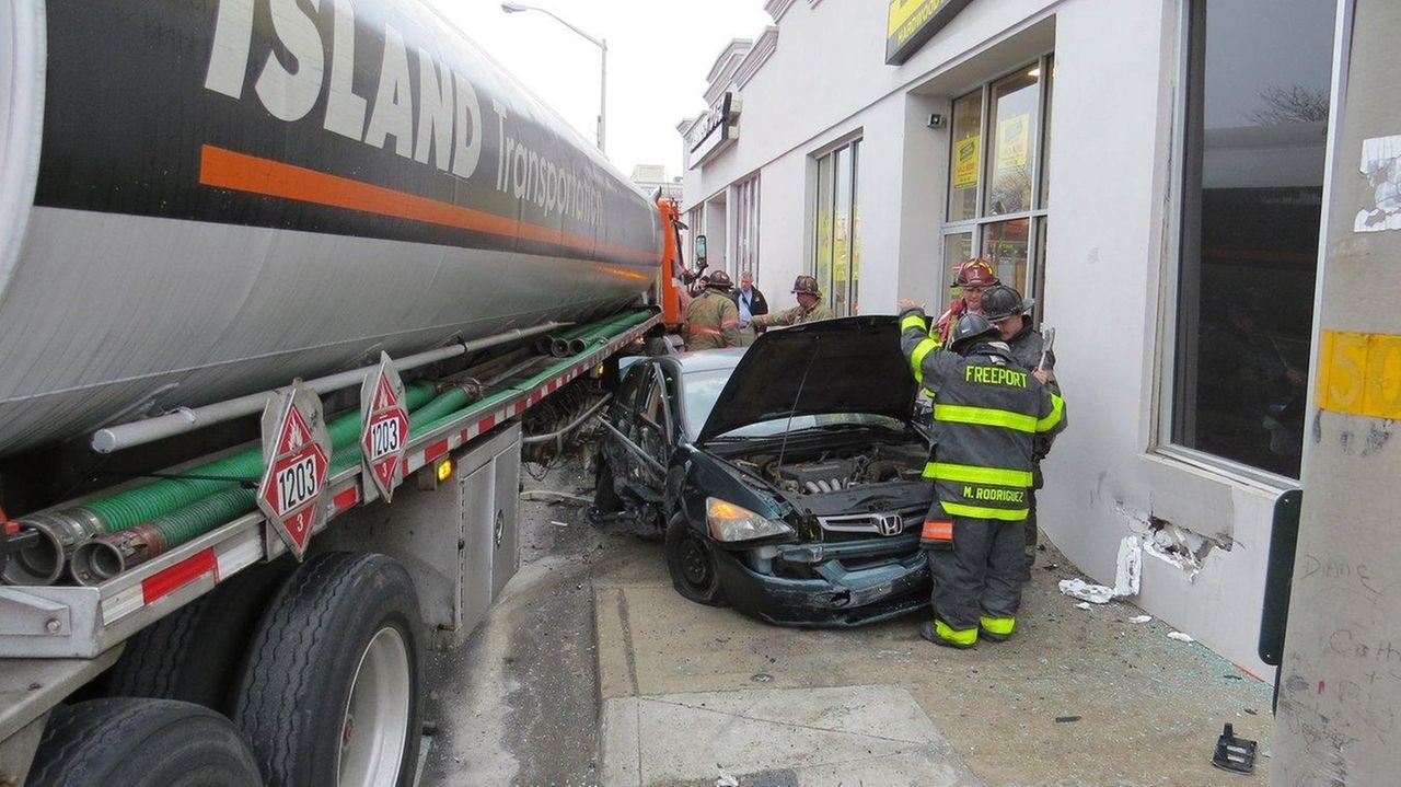 Minor injuries after tanker, car collide in Freeport, police say Newsday