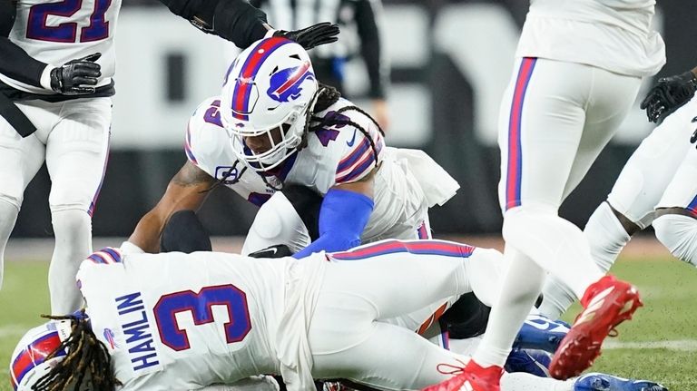 Bills safety Damar Hamlin eases back into practice 5 months since  near-death experience