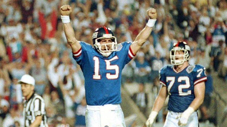 Buffalo Bills kicker Scott Norwood (11) walks off the field after