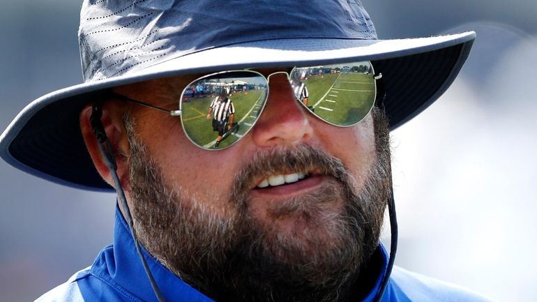 Giants head coach Brian Daboll during training camp in East...