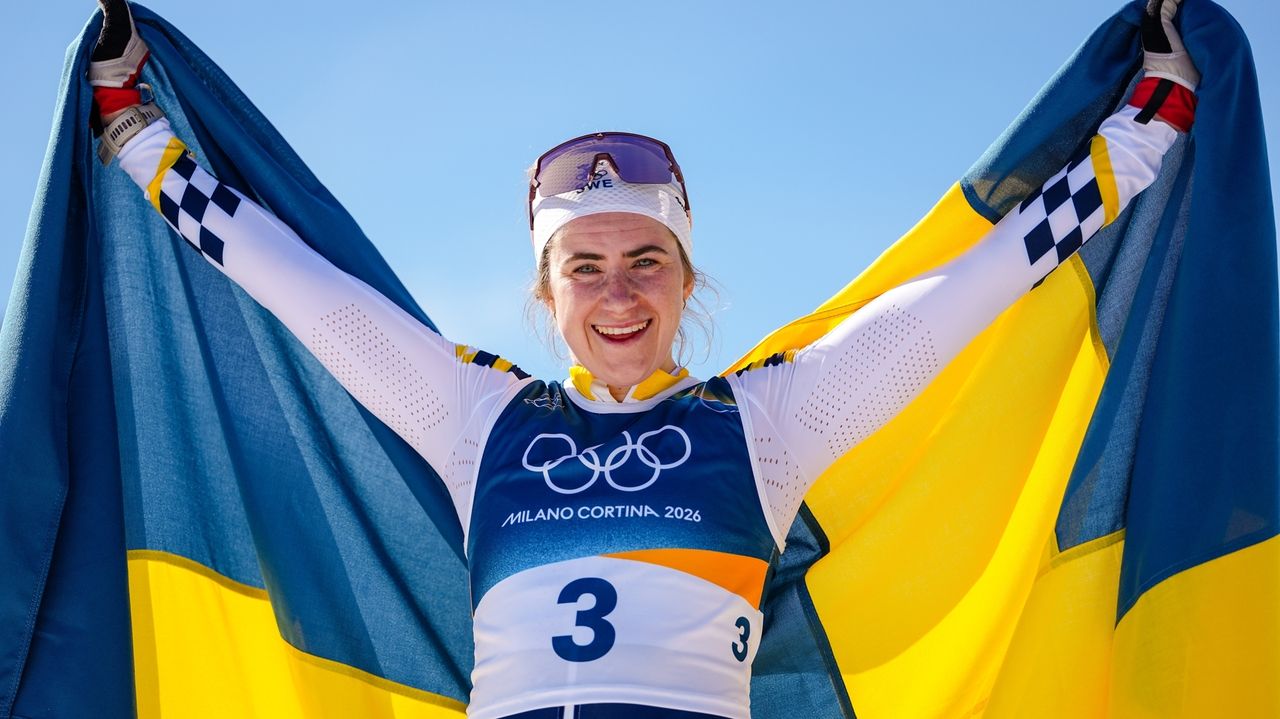 Sweden's Ebba Andersson gets redemption in winning 50km cross-country ski race at Milan Cortina