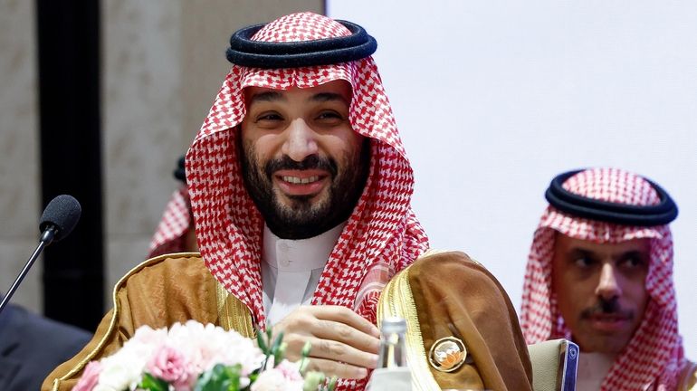 Saudi Arabian Crown Prince Mohammed bin Salman Al Saud attends...