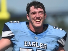 Former Port Jeff football player Sam Fabian gets two sacks in win for Rocky Point