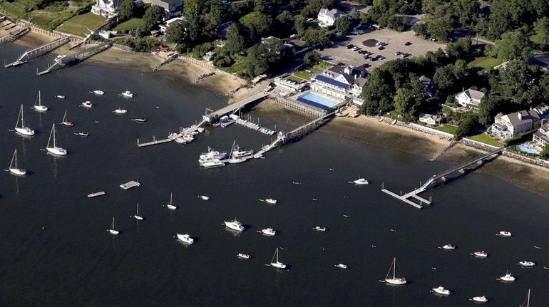 Northport Harbor in this aerial picture on July 1, 2019. Northport Harbor...