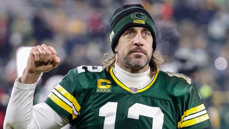 Green Bay Packers quarterback Aaron Rodgers.