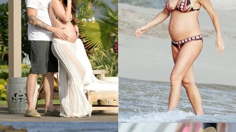 CelebrityBabyScoop.com found 15 pregnant celebs who showed off their belly...