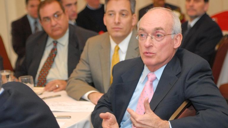 In this file photo, East Hampton Town Supervisor Bill McGintee...