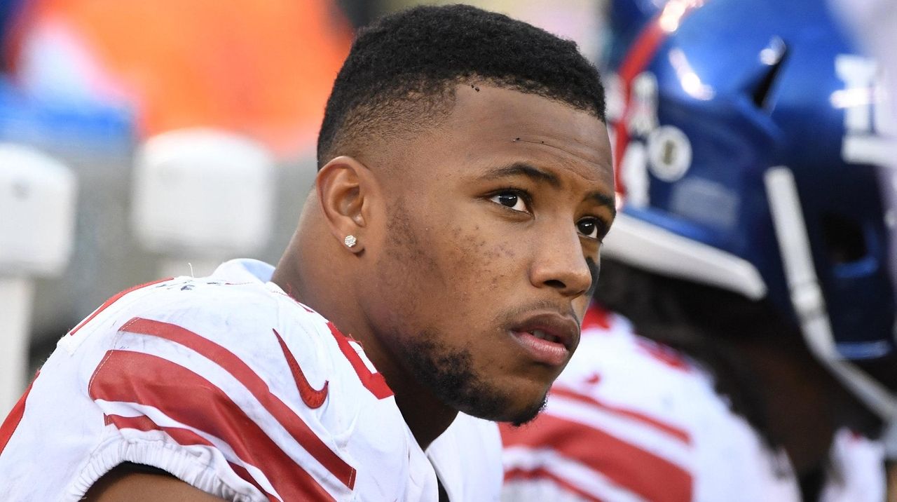 Giants' Saquon Barkley on message he got from Adrian Peterson