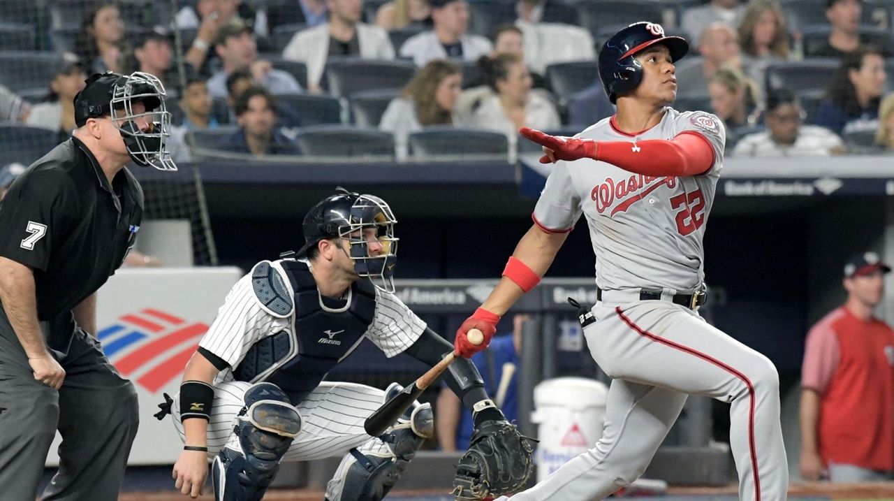 Washington Nationals news & notes: Nats out-homer Bronx Bombers, beat  Yankees 2-1 in NY - Federal Baseball