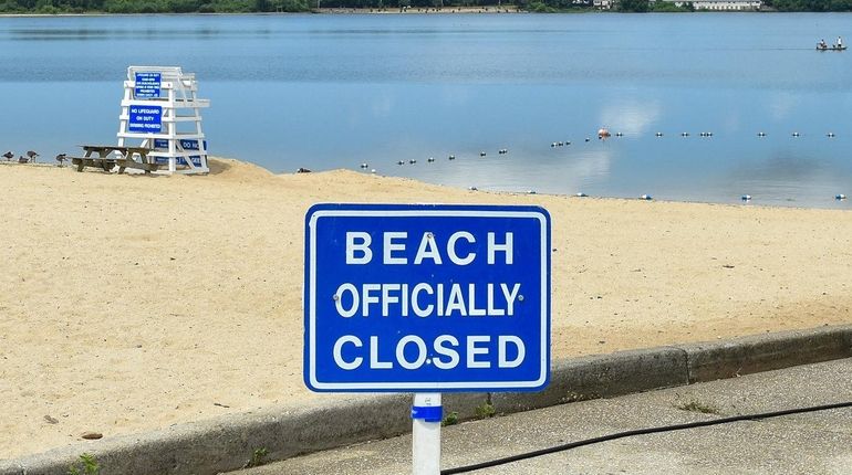 Lake Ronkonkoma Beach on July 8, 2019. The Suffolk County Department...