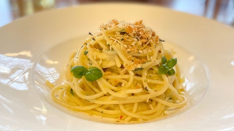 Spaghetti al limone at Nick and Toni's.