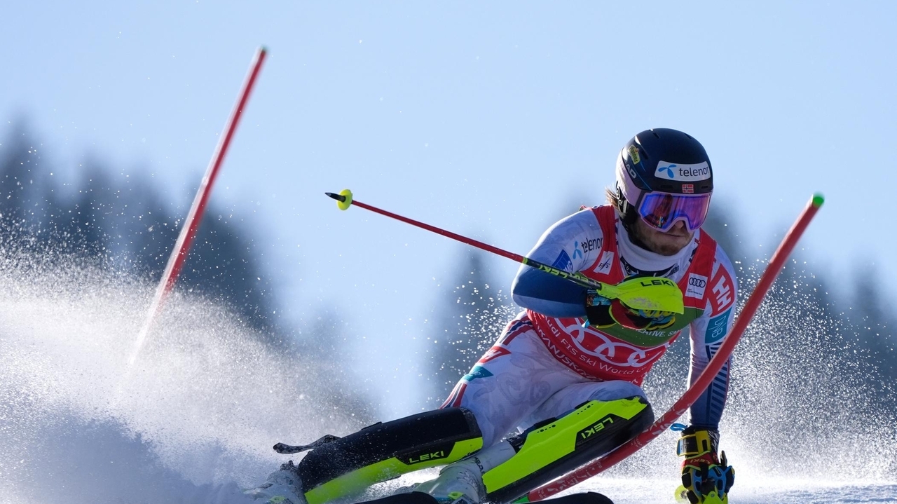 Atle Lie McGrath leads in first World Cup slalom since his Olympic exit into the forest