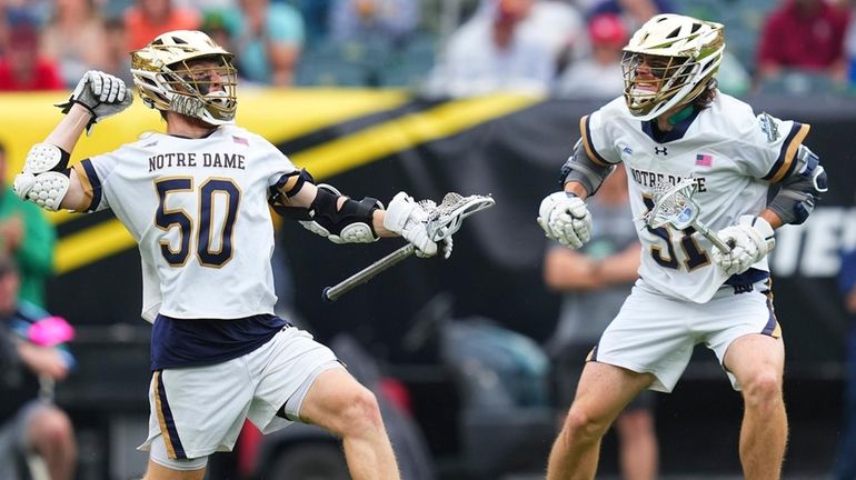 Chris Kavanagh, left, and brother Pat Kavanagh of the Notre Dame...