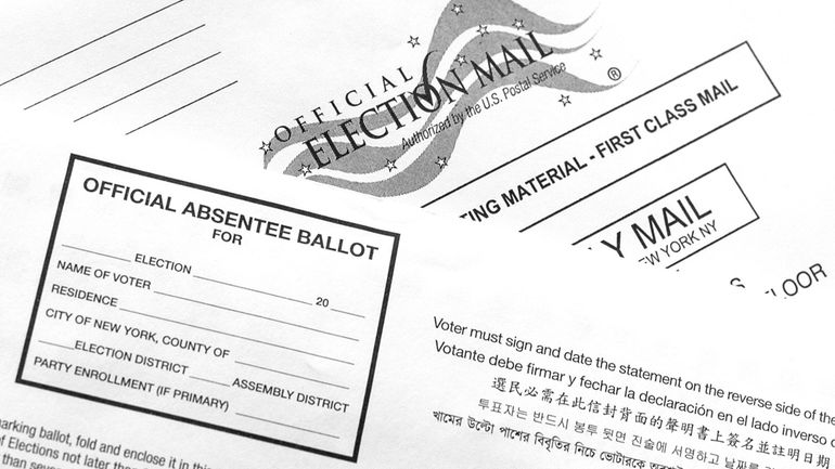 An absentee ballot from 2020.