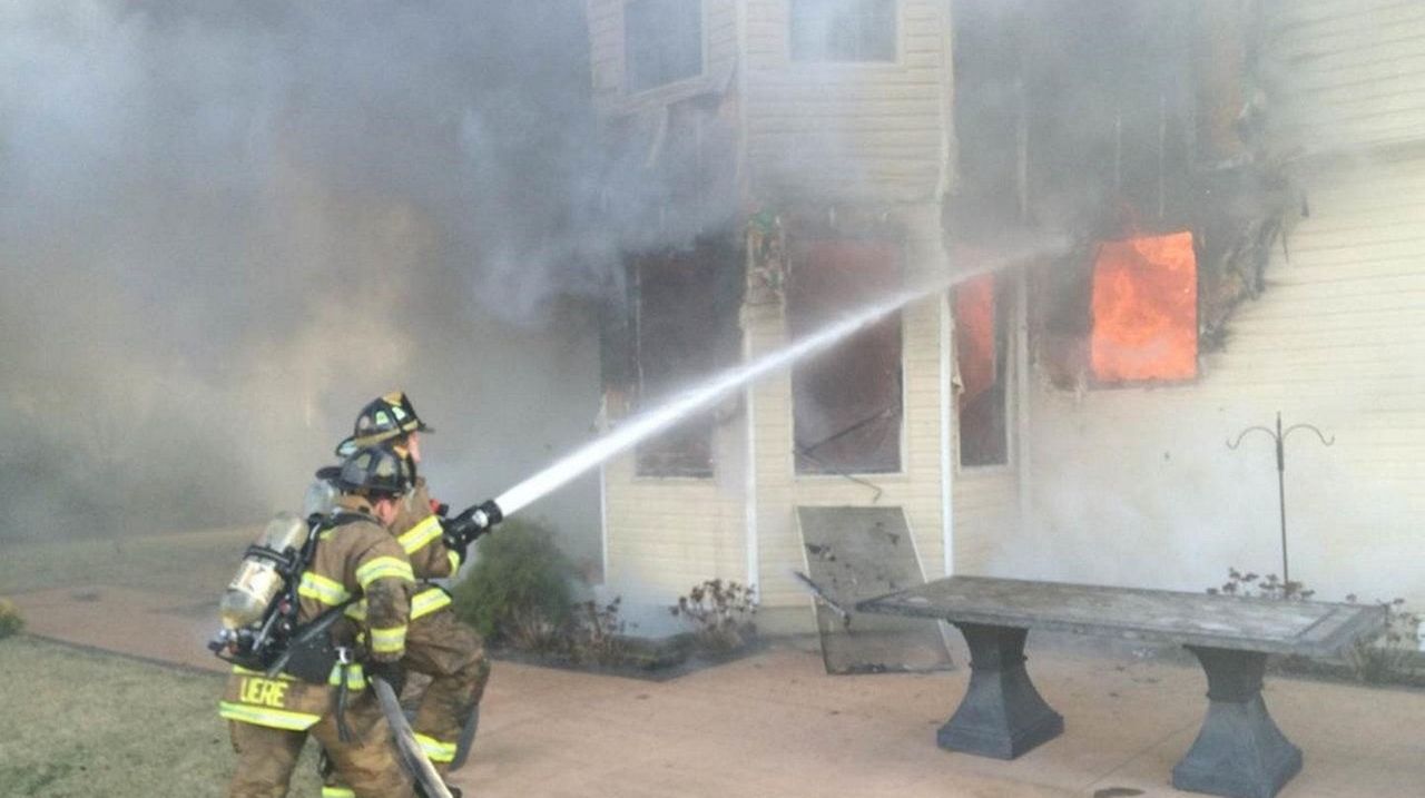 Fast-moving fire guts Calverton home, authorities say - Newsday