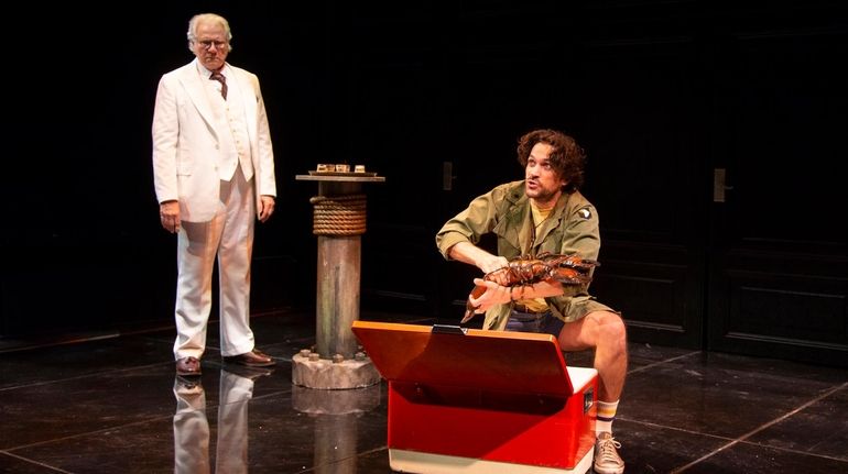 John Larroquette, left, and Will Swenson star in John Guare's...