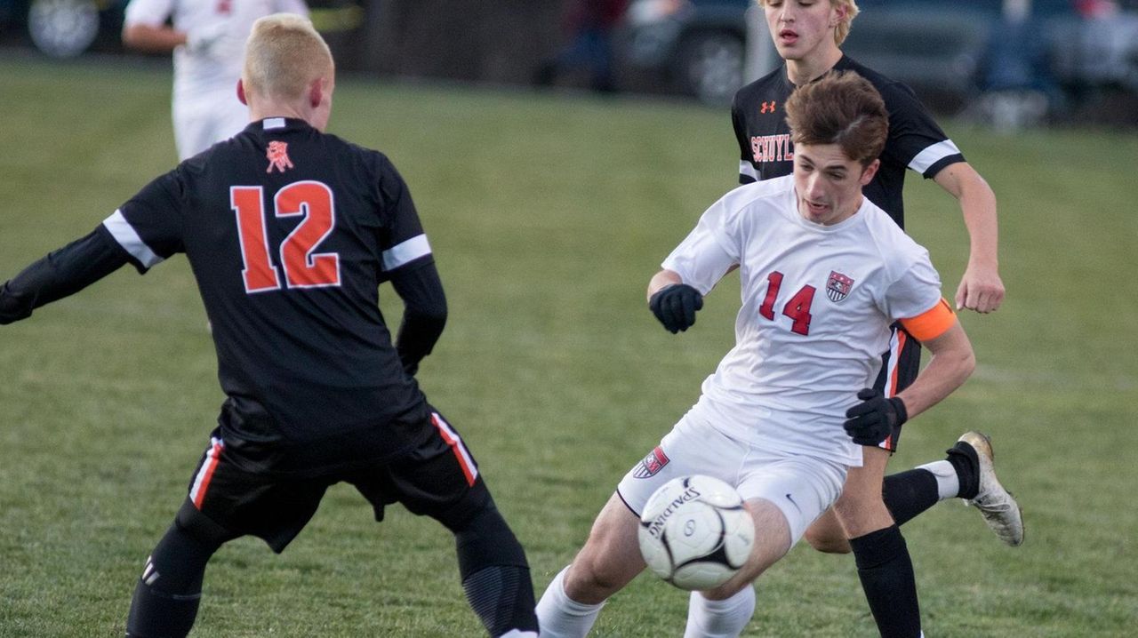 State Class B Boys Soccer Semifinal: Center Moriches Vs. Schuylerville ...