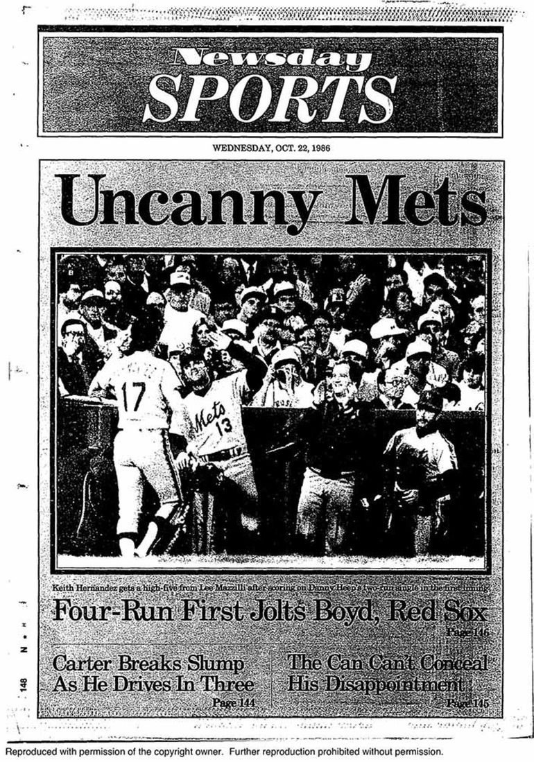 MSG looks at '86 Mets - Newsday