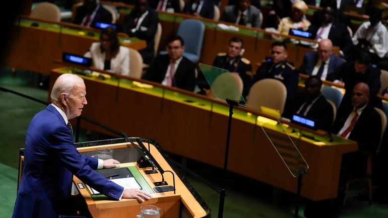 President Joe Biden addresses the 78th session of the United...