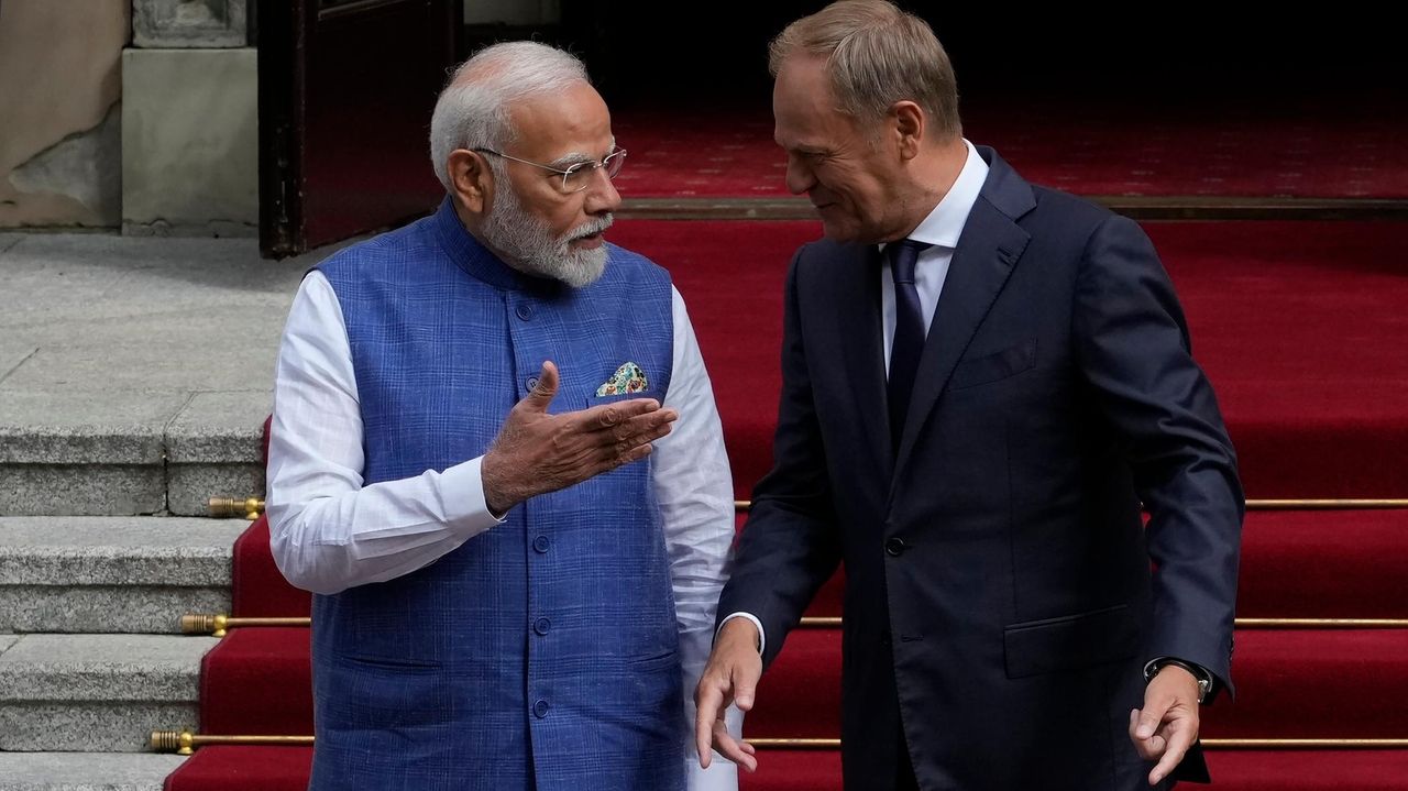 India's Modi holds security and trade talks with Poland's leaders en route to war-torn Ukraine