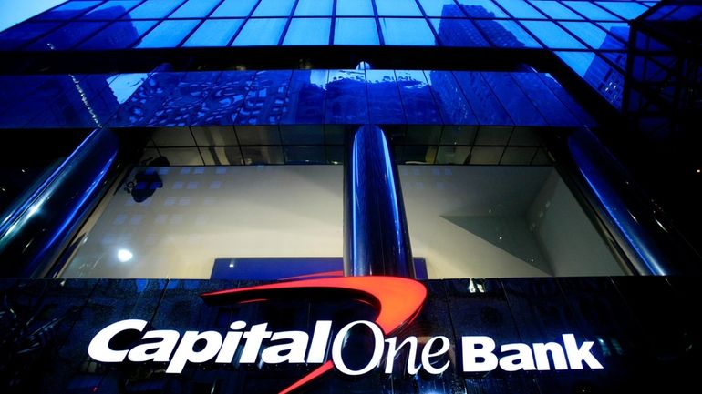 A branch office of Capital One Bank is pictured on...