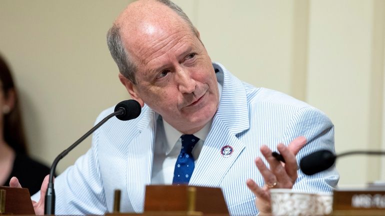 U.S. Rep. Dan Bishop, D-N.C., speaks during a House committee...