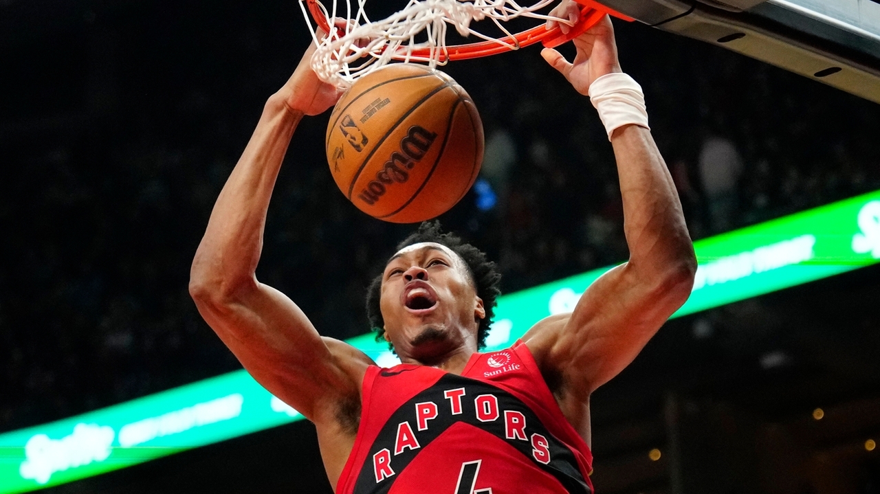 Barnes has third triple-double of season as Raptors rout Nets 136-101 to clinch playoff berth