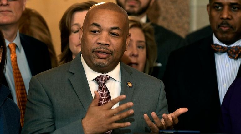 Assembly Speaker Carl Heastie (D-Bronx) speaks on Jan. 29.