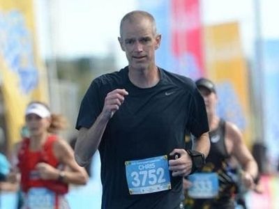 Chris Boundy of Commack participates in the Gold Coast Marathon...