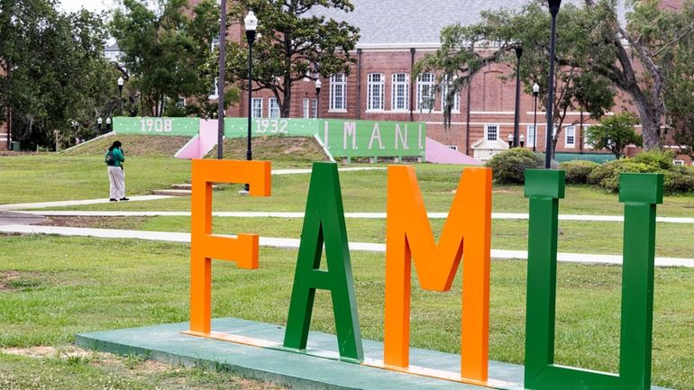 The Florida A&M University campus is seen in Tallahassee, Fla.,...