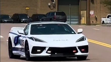 Beschlagnahmte Corvette Stingray in den Fuhrpark der Polizei von Suffolk ...