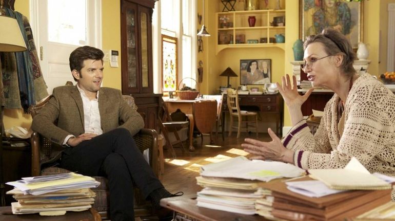 Adam Scott and Jane Lynch in "A.C.O.D."