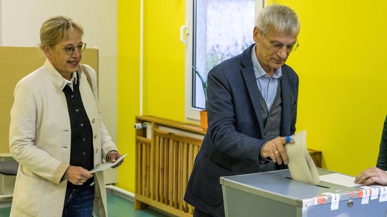 Hans-Christoph Berndt, a candidate for the AfD in the Brandenburg...