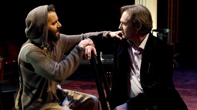 Max Casella and Richard Thomas in "Timon of Athens," written...