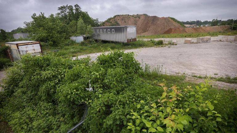 The former Steck Philbin landfill in Kings Park, shown in...