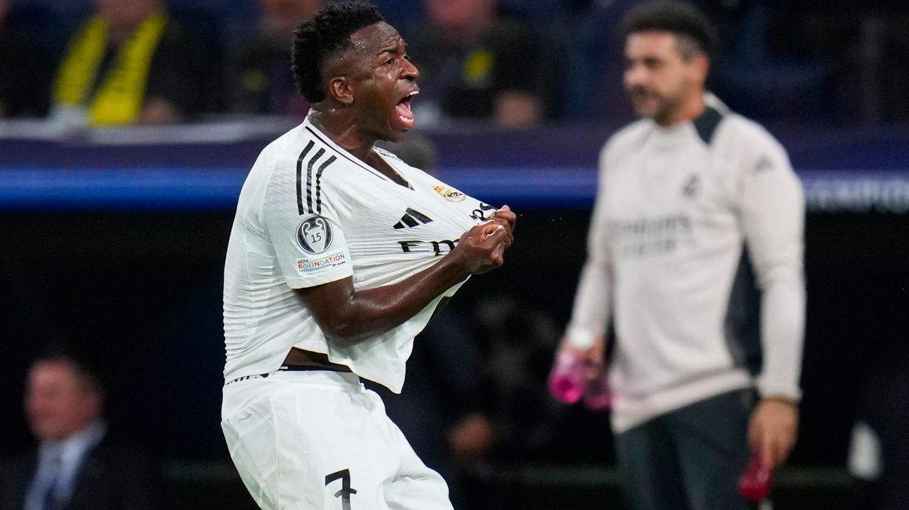 Vinicius Junior scores hat trick as Real Madrid beats Dortmund 52 in