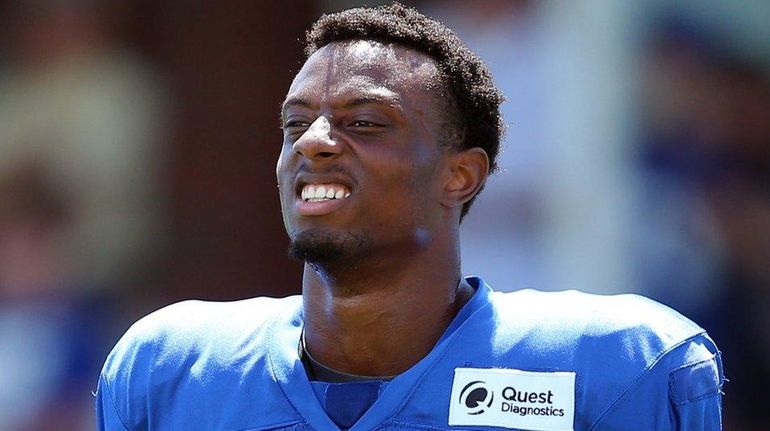 New York Giants rookie cornerback Eli Apple was erratic against...