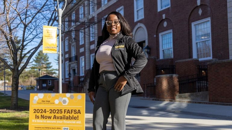 Shawana Singletary, Adelphi University’s vice president and chief enrollment officer,...