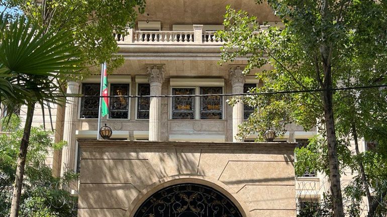 The Azerbaijan's Embassy new building in Tehran is seen, Iran,...