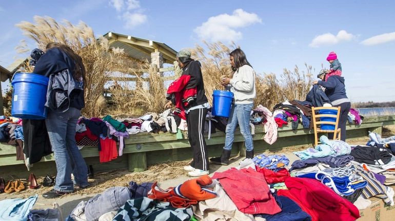 A truckload of cleaning supplies, clothing, toys and other household...