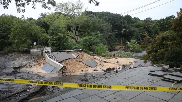 Storm damage last month caused the Mill Pond Dam in...