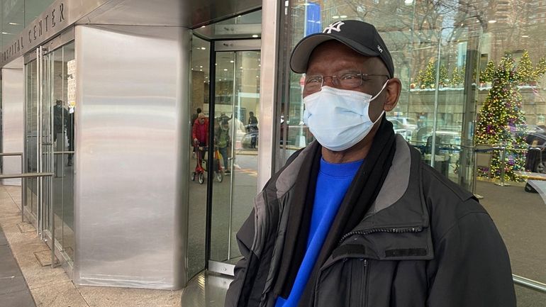 Taikwan Wright waits outside while his nephew is treated for...