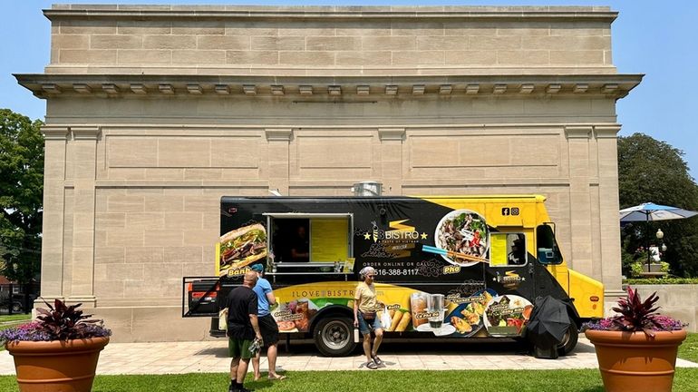 The B Bistro Vietnamese food truck at the Heckscher Museum...