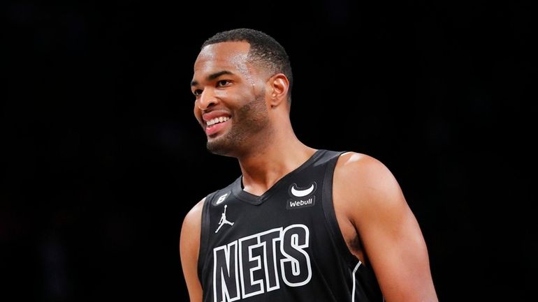Nets forward T.J. Warren (1) during the first half against...