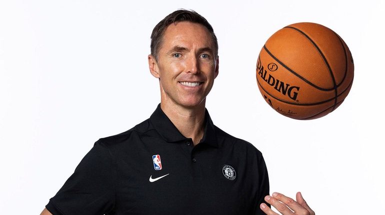 New Nets head coach Steve Nash poses for portraits on...