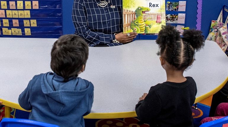 Children at the Marks of Excellence Child Care Center in Amityville, Feb....