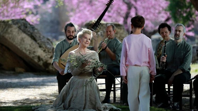 Mezzo-soprano Joyce DiDonato appears on April 8, 2024 at Ancient...