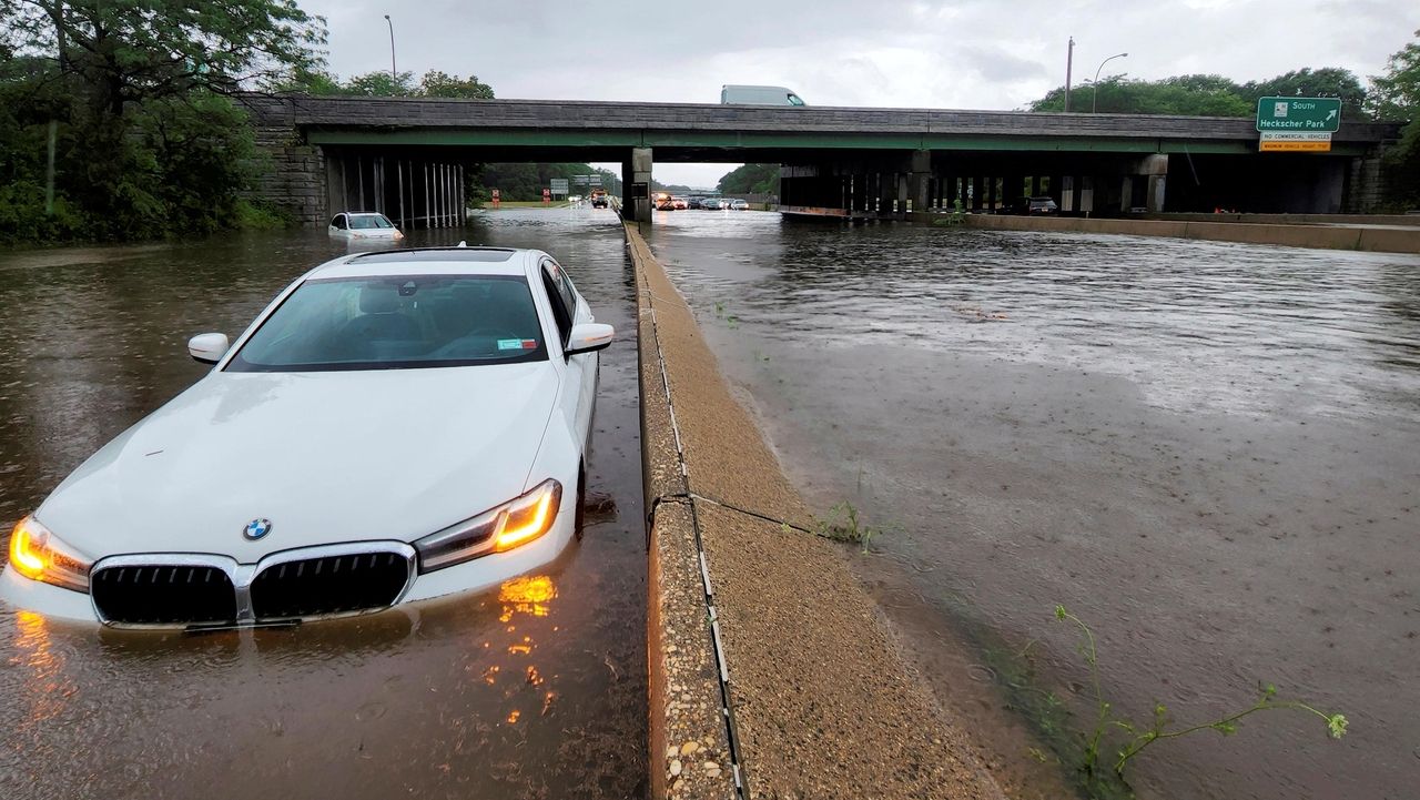 Heavy rain on Long Island leads to downed trees, flooded roads Newsday