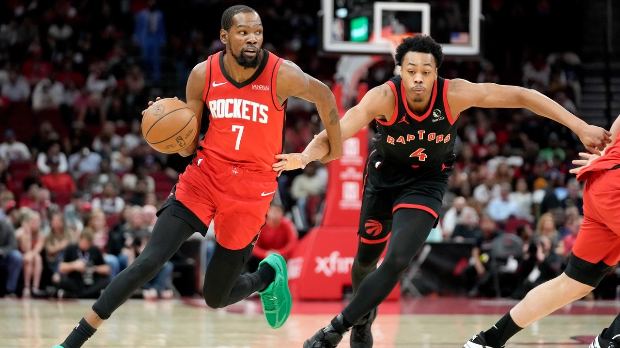 Durant, Thompson lead Rockets to 113-99 win over Raptors - Newsday