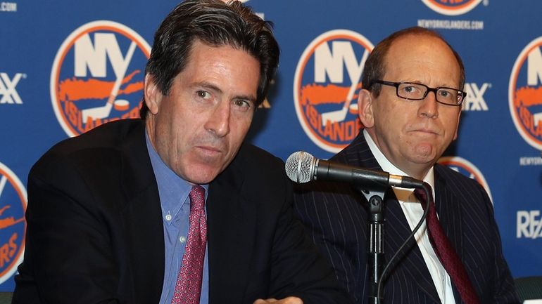 Islanders partners Scott Malkin. left, and Jon Ledecky



	 